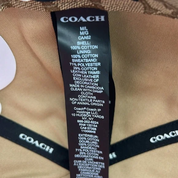 Coach Signature Denim Baseball Hat - Picture 9 of 13